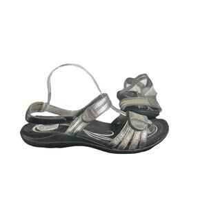 Abeo Brynn Pewter Leather Orthotic Sandals Size 11N | Arch Support Comfort Shoes